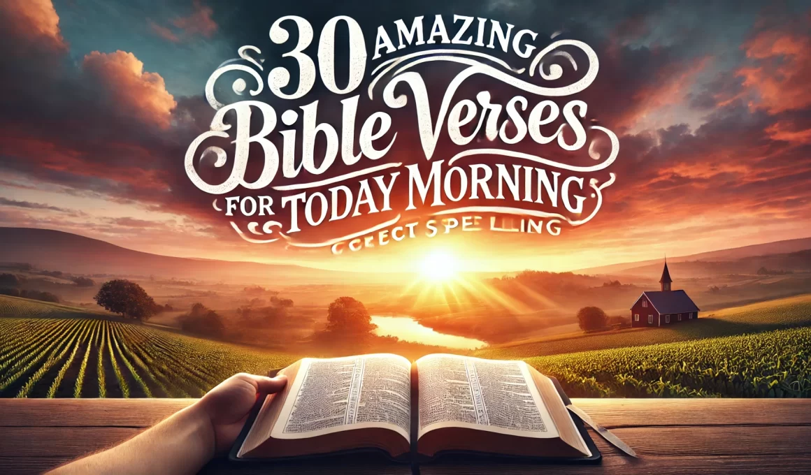 30 Amazing Bible Verses for Today Morning 2026